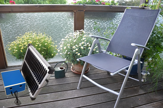 Solaranlage für Balkon und Terrasse