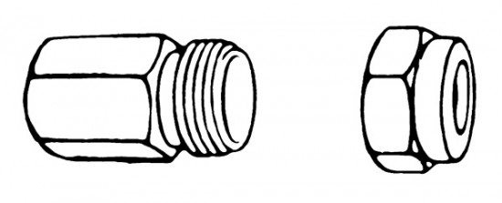 �berwurfmutter und D�senk�rper