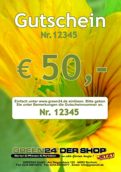50 Euro Gutschein