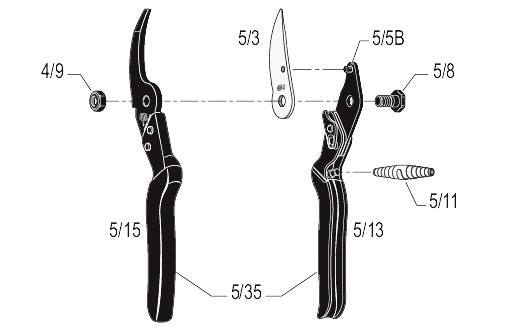 FELCO 5 Gartenschere Grundmodell