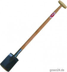 Der Spaten aus Edelstahl mit Tritt
