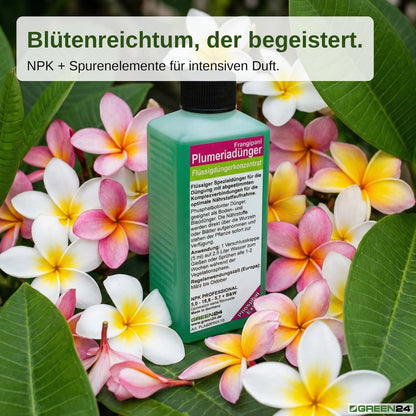 Frangipani-Dünger – 250ml Spezialkonzentrat für Plumeria | Tempelbaum düngen mit phosphatbetonter NPK Blüten-Formel
