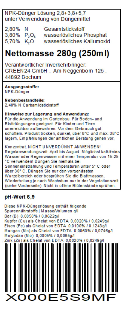 Erdbeer-Dünger – Zusatzbild 1