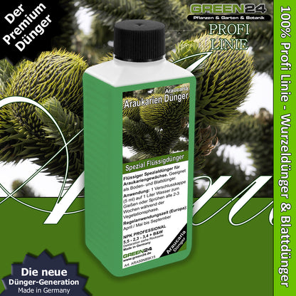 Araucaria Fertilizer – 250ml Specialized Fertilizer for Araucaria Species | For Majestic Norfolk Pines & Monkey Puzzles | Ideal for All Ornamental Pines & Living Fossils
