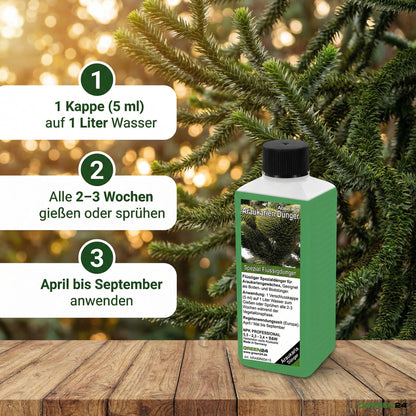 Araucaria Fertilizer – 250ml Specialized Fertilizer for Araucaria Species | For Majestic Norfolk Pines & Monkey Puzzles | Ideal for All Ornamental Pines & Living Fossils
