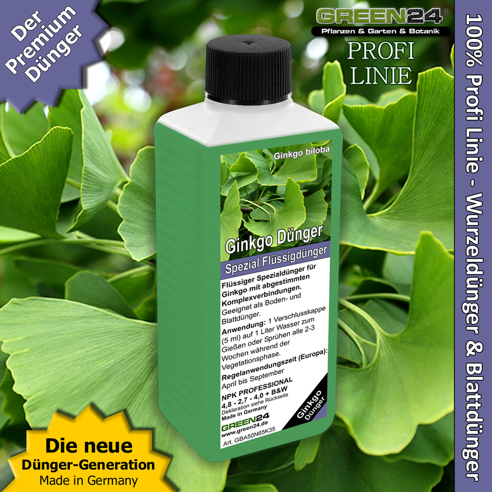 Ginkgo Fertilizer 250ml | Premium Liquid Fertilizer for Ginkgo biloba & Maidenhair Tree | NPK Fertilizer with Trace Elements for Vigorous Growth