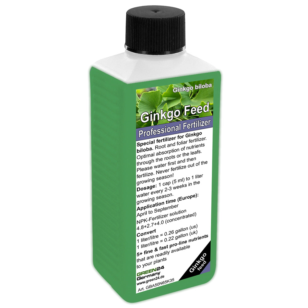 Ginkgo Fertilizer 250ml | Premium Liquid Fertilizer for Ginkgo biloba & Maidenhair Tree | NPK Fertilizer with Trace Elements for Vigorous Growth