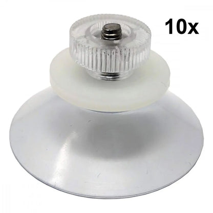 Saugnapf-Folienhalter mit V2A-Gewinde – 10 Stück