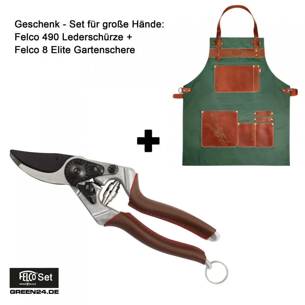 FELCO 8 ELITE mit FELCO 490 Gartenschürze
