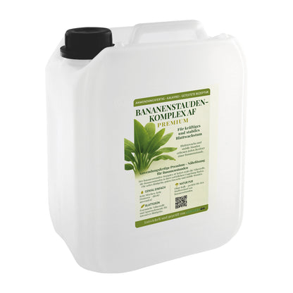 Bananenstauden-Komplex AF- 5 Liter anwendungsfertiger kalkfreier Spezialdünger für Bananen, Strelitzien & andere Tropenpflanzen. Hoher Stickstoffanteil für massives Blattwachstum