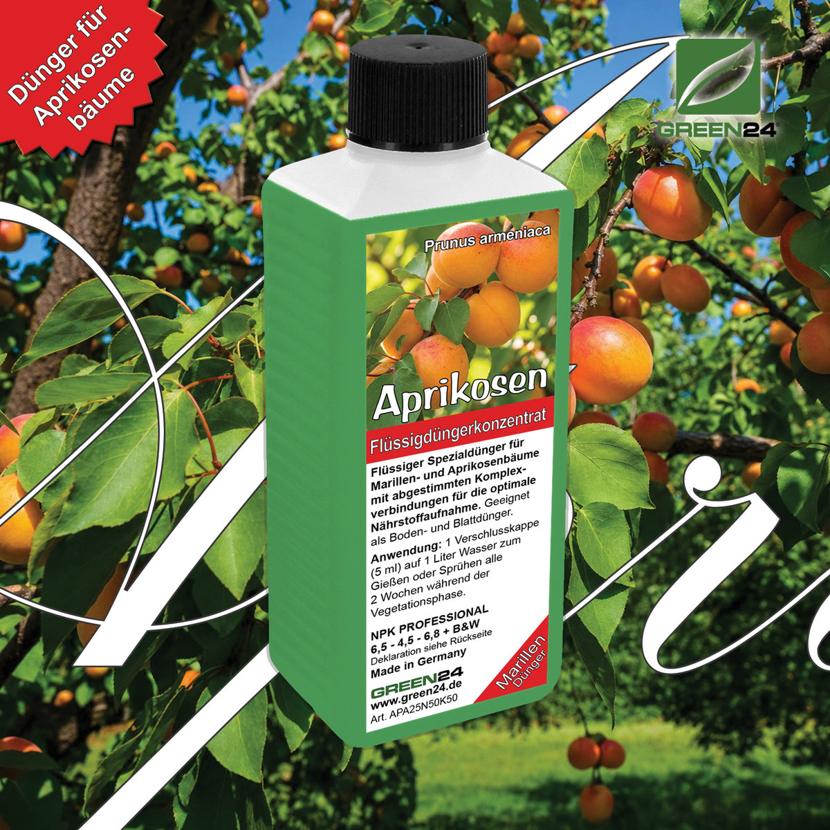 GREEN24 Aprikosen-Dünger 250 ml – Produktansicht 2
