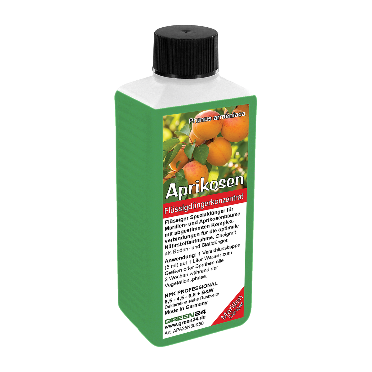 GREEN24 Aprikosen-Dünger 250 ml – freigestellte Produktansicht