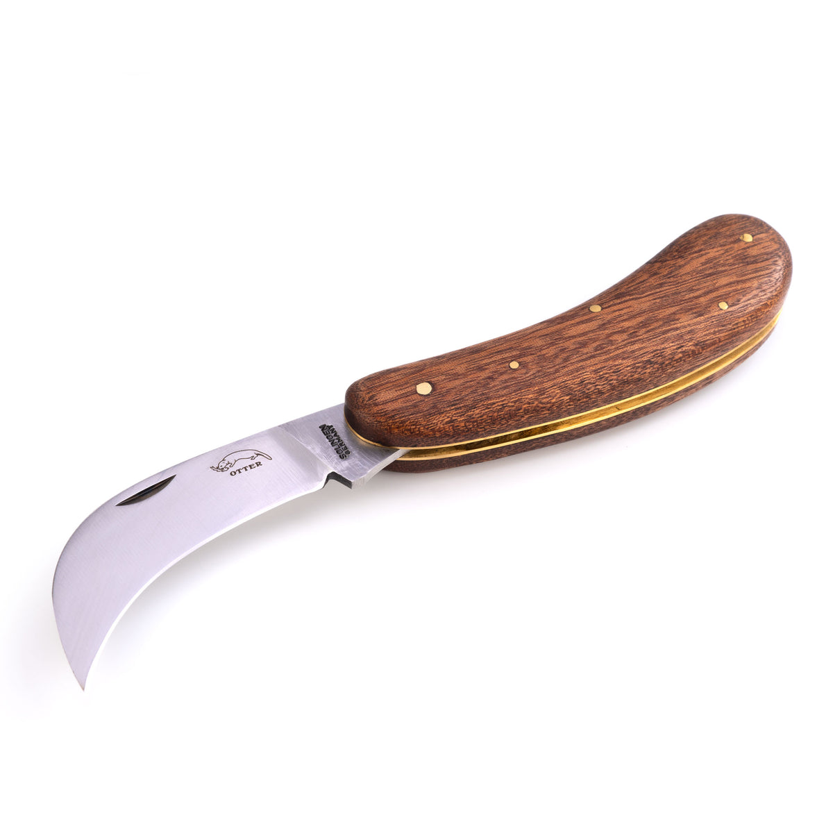 OTTER 525/1 mit gebogener Klinge und Sapeliholzgriff, Herstelleroriginal