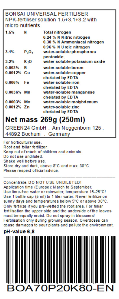 GREEN24 Bonsai-Dünger Universal Pro, 250 ml