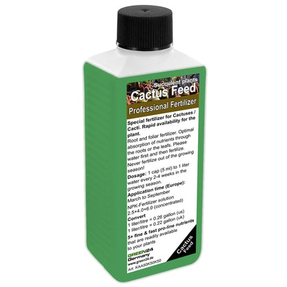 Kakteendünger Profi-Universal – 250ml Spezialdünger für alle Kakteen | Fördert kompakten Wuchs, intensive Bedornung & reiche Blüte | Die Komplettversorgung
