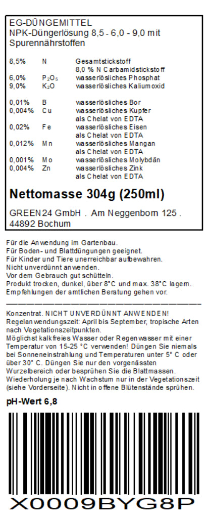 GREEN24 Palmendünger Pro, 250 ml