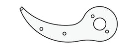 FELCO 4/4 Gegenklinge mit Nieten