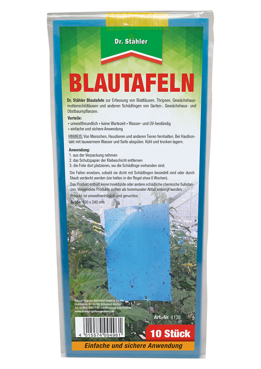 Dr. Stähler Blautafeln, 10 Stück, 100 × 240 mm – Herstelleroriginal