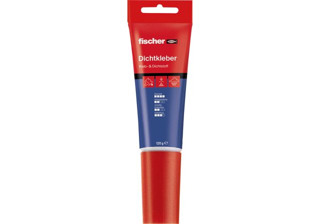 fischer Dichtkleber 545862 – weiße 80-ml-Tube mit 120 g Inhalt, eine der zwei lieferbaren Ausführungen
