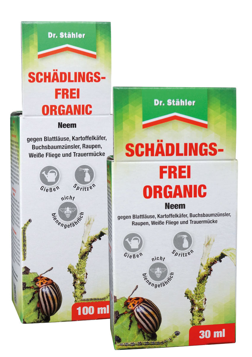 Dr. Stähler Schädlings-Frei-Organic – Herstellervergleich 100 ml und 30 ml; dieser Artikel enthält 100 ml