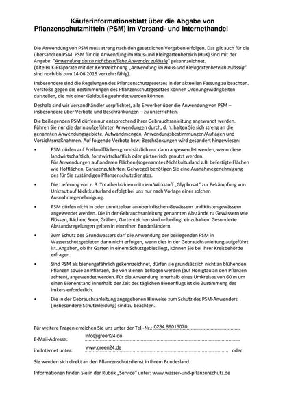Unkraut-Frei Organic 1 Liter – Produktinformation