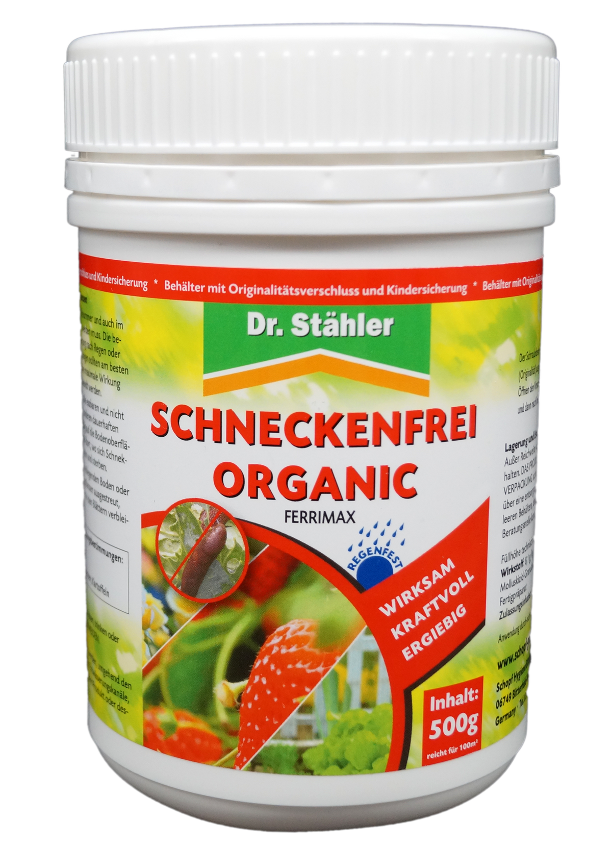 Schneckenfrei Organic Schneckenkorn 500g für 100qm – Produktansicht