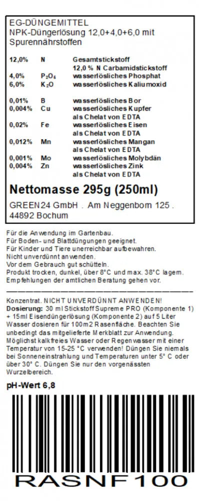 NPK-Komponente: Originaletikett