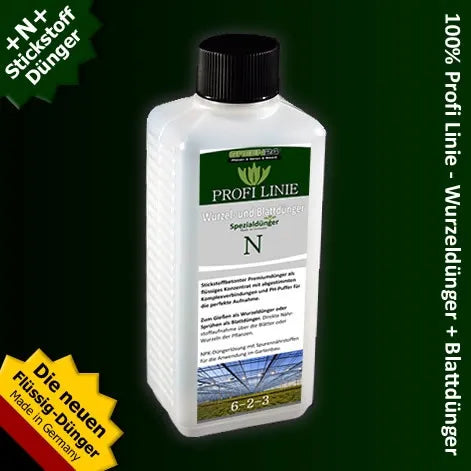 GREEN24 PROFI LINE N – Stickstoffdünger-Nachfüllung, Original-Produktbild, NPK 6–2–3