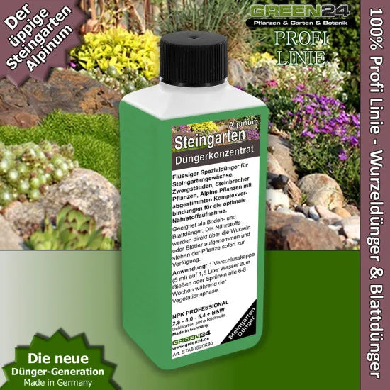 Steingarten Dünger Alpinum 250ml – Produkt und Anwendung