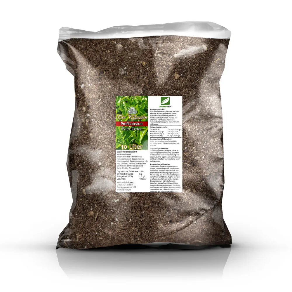 Original GREEN24 Tea Plant Compost bag, 10 litres; German label