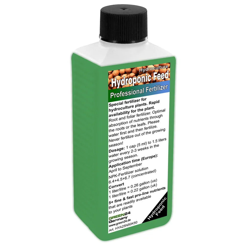 Hydrokultur-Dünger 250 ml, englisches Vorderetikett