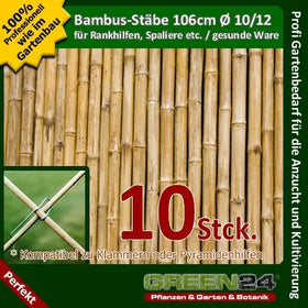 Bambusstäbe 106 cm – 10 Stück