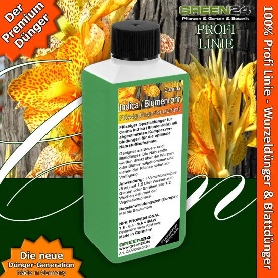 Canna-Indica-Dünger – 250 ml – Produkt und Pflanze