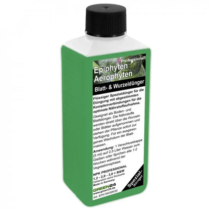 GREEN24 Epiphyten-Dünger – 250 ml – Produktflasche auf weißem Hintergrund