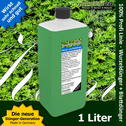 Koniferen Dünger XL Profi Linie 1 l Tannen, Fichten, Kiefern düngen, Premium NPK Volldünger – Produkt und Anwendung