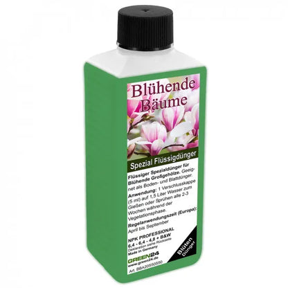 Blühende Bäume Blütenbäume NPK Volldünger 250ml – Produktansicht