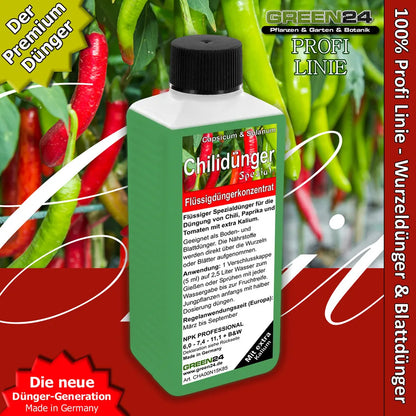 Chili- und Paprika-Dünger 250 ml – Anwendung und Produktdetails