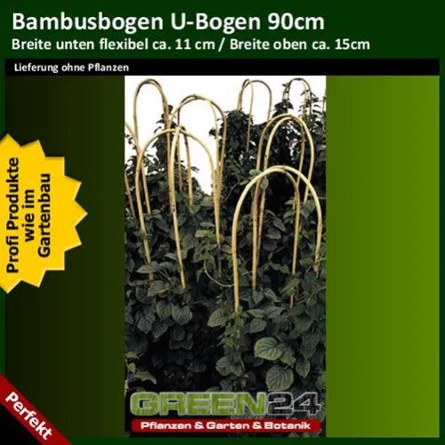 Bambus U-Bogen, 90 cm, Anwendungsbeispiel ohne Pflanzen