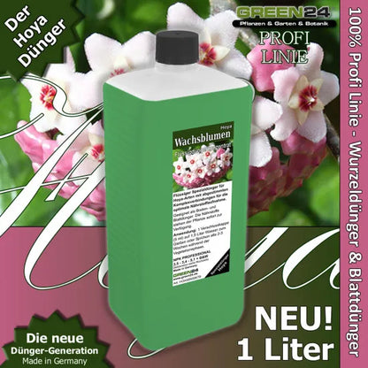 Hoya-Dünger XL – 1 Liter – Produkt und Pflanze