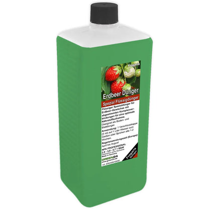 GREEN24 Erdbeer-Dünger XL 1 Liter – freigestellte Produktansicht