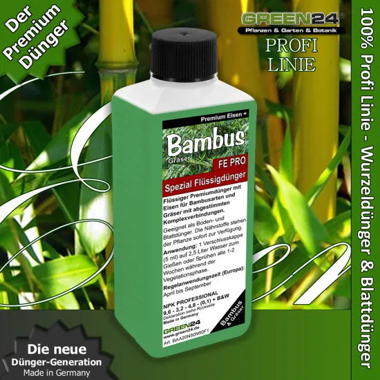 Spezial Bambusdünger FE PRO Premium 250ml mit extra Eisen – Produkt und Anwendung