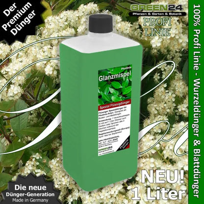 Photinia-Dünger XL 1 Liter Glanzmispel Lorbeermispel - Dünger – Produkt und Anwendung
