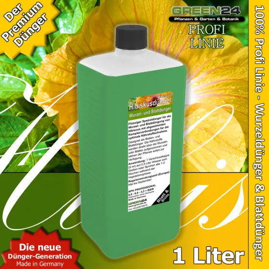 Hibiskusdünger XL 1 Liter Hibiscus düngen Flüssigdünger NPK – Produkt und Anwendung