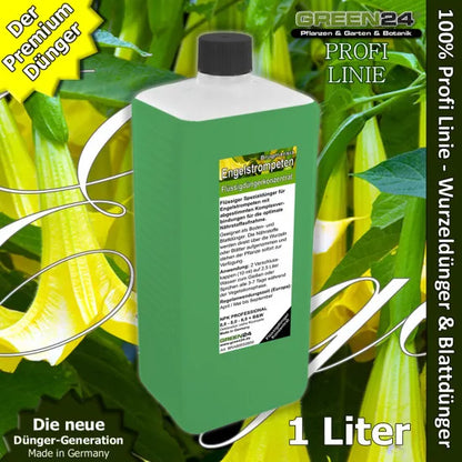 Engelstrompeten-Dünger XL – 1 Liter – Produkt und Pflanze