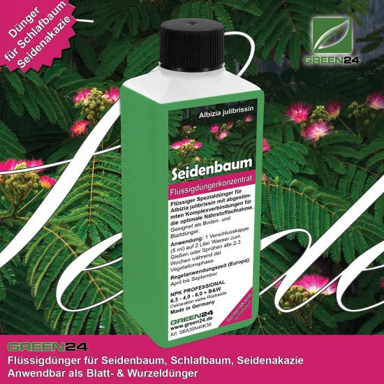 Seidenbaum Dünger für Albizia julibrissin düngen Seidenakazie Schlafbaum Flüssigdünger 250ml – Produkt und Anwendung