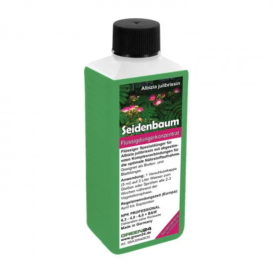 Seidenbaum Dünger für Albizia julibrissin düngen Seidenakazie Schlafbaum Flüssigdünger 250ml – Produktansicht
