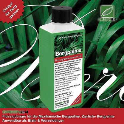 Bergpalmen-Dünger – 250ml Spezialdünger für Chamaedorea elegans | Für elegante Zimmerpflanzen & tropisches Wohnflair | Ideal für alle Bergpalmen-Arten – Produkt und Anwendung