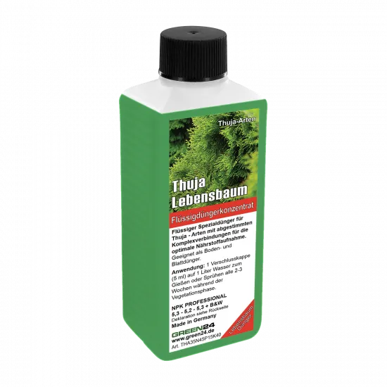 Thuja-Dünger - Lebensbaum, Thuja occidentalis Smaragd Flüssigdünger 250ml – Produktansicht