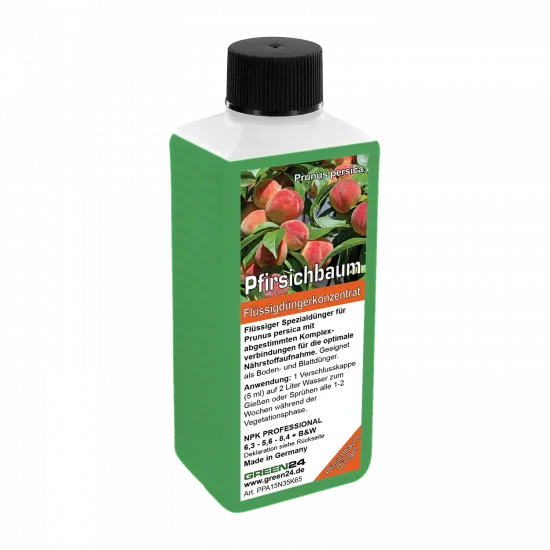Pfirsichbaum-Dünger 250 ml – freigestellte Produktansicht