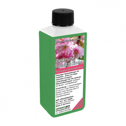 Zierkirsche-Dünger - Flüssigdünger für japanische Kirsche (Prunus serrulata, Prunus incisa, Prunus subhirtella) 250ml – Produktansicht